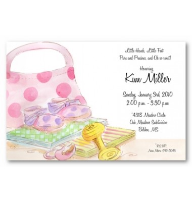 Baby Shower Invitations, Oh So Sweet, Address